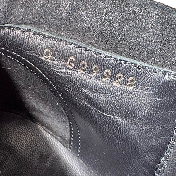 CHANEL Black Distressed Suede Chain Detail Ankle Boots Shoes 39 - Picture 8 of 9